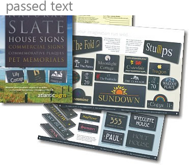 Bulldog on slate sign